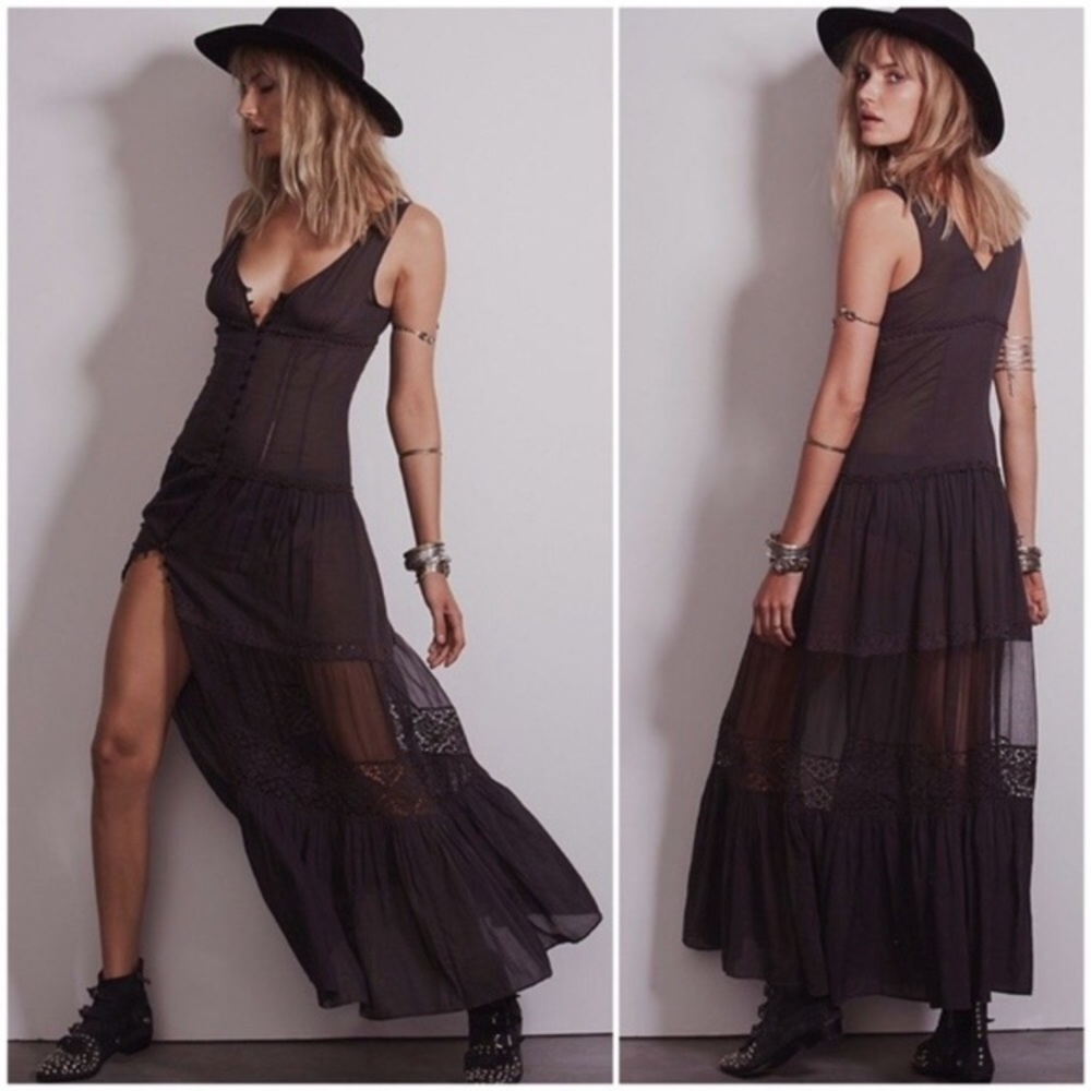 Free People Maxi Victorian Slip
